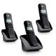 TELEFONO CORDLESS MOTOROLA C403EB TRIO Black DECT display alfanum. monocromatico, ID chiamate, 5 suonerie, rubrica 50 nomi