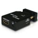 ADATTATORE ATLANTIS MINI VGA/HDMI A04-HM-CV031 converte segnale VGA+audio in segnale digitale HDMI x conness a HD-TV e LFD