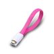 CAVO ATLANTIS “SMARTIX” USB 2.0 A/MICRO B M-M 0,2MT Colore Rosa
