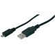 CAVO DIGITUS USB 2.0 A/MICRO-B M-M 1,8MT SCHERMATO NERO