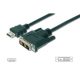 CAVO ADATTATORE M/M HDMI a DVI-D DIGITUS da HDMI 19 POLI TIPO A a DVI-D 18+1 POLI – 3MT