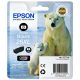 INK EPSON C13T26314012 Nero-Foto Orso Polare XL Claria Premium XP-510 XP-610 XP-615 XP-710 XP-810 XP-520 XP-620 XP-625 XP-720 XP