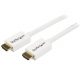 STARTECH Cavo HDMI® ad alta velocità a parete CL3 bianco da 7 m – HDMI a HDMI – M/M