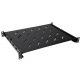 RIPIANO UNIVERSALE LINK PER ARMADIO RACK 19″ ALLUNGABILE 350mm CON 4 AGGANCI NERO per armadi profondi circa 600 mm