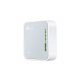 ROUTER TP-LINK TL-WR902AC WIRELESS AC750 DUAL BAND MINI POCKET 433MBPS x5GHZ+300MBPSx2.4GHZ 3G/4G 1P 10/100M 1P USB 3 ANT INT